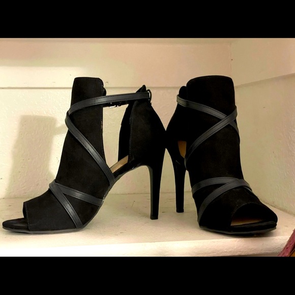 Sexy open toe black heels - Picture 1 of 1